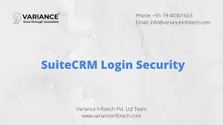 SuiteCRM Extension  Login Security [upl. by Weismann]