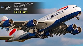 British Airways Airbus A380 Full Flight London to Boston [upl. by Normak]