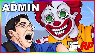 Trolling the SALTIEST Roleplayers as Ronald McDonald on GTA RP [upl. by Adnoloy652]