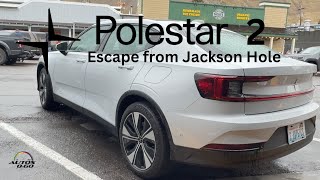 Polestar2 2024 escape from Jackson Hole under the rain [upl. by Osbourne121]