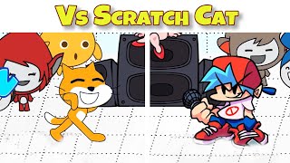 Friday Night Funkin VS Scratch Cat  FULL WEEK  Cutscene FNF ModHARD vscatscratchcatfnfmods [upl. by Osmo26]