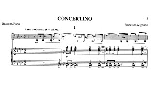 Francisco Mignone Bassoon Concertino 1957 [upl. by Drofla431]