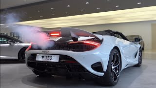 New 2024 McLaren 750s Spider  Cold Startup SOUND Interior and exterior  Visual review [upl. by Jorge261]