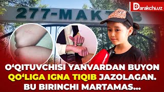 O‘QITUVCHISI YANVARDAN BUYON QO‘LIGA IGNA TIQIB JAZOLAGAN BU BIRINCHI MARTAMAS… [upl. by Eenat]