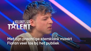 Floran ONTROERT Chantal ‘Jij mag nooit meer van het podium af’  Hollands Got Talent [upl. by Nord]