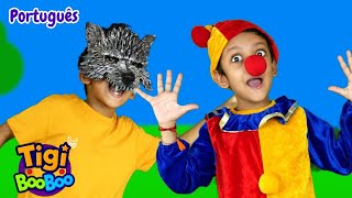 Grande Lobo Cinzento Vá embora  Música Infantil por TigiBooBoo [upl. by Gotcher]