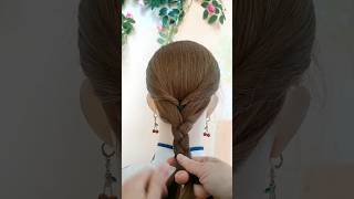 French Braid hairtutorial 🥰❤️youtubeshorts shortshairtutorial hairstyle hairstylegirl [upl. by Atiek305]