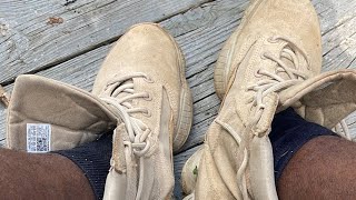 1 Month Review  Yeezy 500 Tactical Boot Sand [upl. by Moffit756]