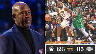 James Worthy reacts to Lakers get off to slow start and suffer disappointing 126115 loss to Celtics [upl. by Barnabas864]