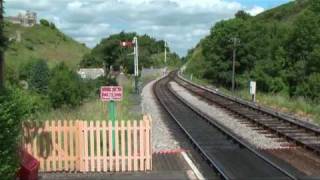 Return to Corfe Castle Railway Station Swanage Railway Now and Then [upl. by Merci]