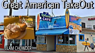 Great American Take Out Splash Cafe Clam Chowder [upl. by Anaher569]