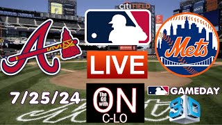 🔴Atlanta Braves Vs New York Mets Live MLB Baseball Play by Play 3D Presentation amp More [upl. by Akela]