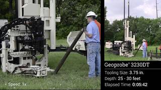 Geoprobe® 3230DT  Driving 375 in Tooling to 30 Feet [upl. by Adnahcal252]