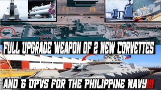 Philippine Navy Prepares to Receive 2 New Corvettes and 6 OPVs Equipped with Close In WeaponsCIWS [upl. by Marcus]