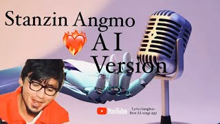 Stanzin Angmo  AI version with hindi  Ladakhi rap mix bass beat aisongs ladakhisong [upl. by Laucsap]