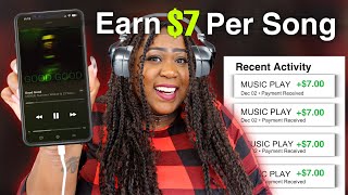 Get Paid 7 Per Song Just By Listening To Music I Tried It Make Money Online WORLDWIDE [upl. by Morly]