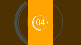 10 second timer countdown video orange red and gold portrait video 🕒️ [upl. by Tammara]