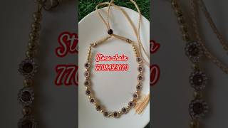 Hand made necklace diyfashion shortvideo music stone work [upl. by Mervin]