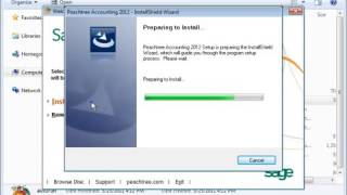 Install Peachtree on a Network Station Sage Peachtree Tutorial [upl. by Herod689]