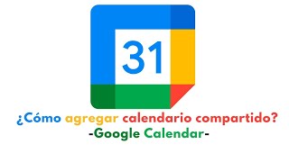 ¿Cómo agregar calendario compartido en PC Google Calendar [upl. by Rosemare]