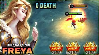 Freya Best Build 2022  Insane Damage  Build Top 1 Global Freya  MLBB [upl. by Rivalee]