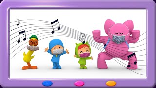 🎵😷 BUMPING ELBOWS  POCOYO IN ENGLISH  Karaoke Rhymes amp Songs  Pocoyo [upl. by Gold]