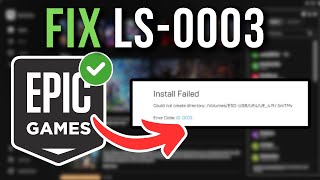 How to Fix Epic Games Error IS0003  Full Tutorial [upl. by Thornburg]