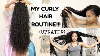 My Updated Curly Hair Routine  Natural Hair  LOVVESAMMAY [upl. by Otero]