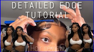 How To Do Edges With Mousse VERY DETAILED FT Alipearl Hair [upl. by Affay]