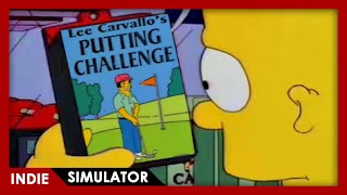 Lee Carvallos Putting Challenge  FULL PLAY Simpsons Golf Simulator [upl. by Ressan]