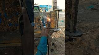 vertical welding position 6011 weldingshorts shorts [upl. by Drofnil285]