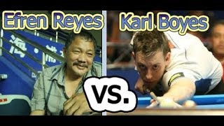 Efren Reyes  vs  Karl Boyes  The 2014 World 9Ball Championship [upl. by Inatsed253]