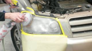 2005 TOYOTA HIGHLANDER  HOOD amp HEADLAMP REFINISHING PART 3 of 3 [upl. by Aihsei]