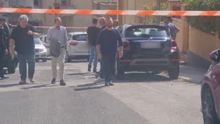 Strage in famiglia a Nuoro i carri funebri con i corpi di madre e figlia [upl. by Johppah]