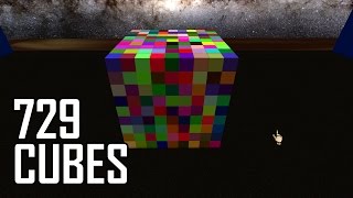 Crushing 729 cubes  Tabletop Simulator  Experiment 5 [upl. by Dessma]