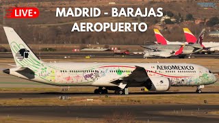 LIVE MADRIDBARAJAS AIRPORT PLANESPOTTING [upl. by Judon]