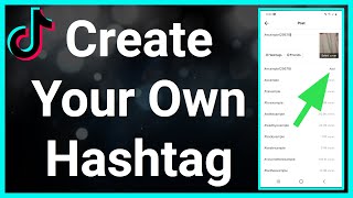 How To Make Your Own Hashtag On TikTok [upl. by Crespi]