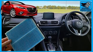 How to Replace a Mazda 3 Air Conditioning AC Pollen Filter 20132018 [upl. by Ardied]