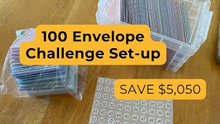 100 Envelopes Challenge  How I am Getting Started  Saving 5050 [upl. by Shakti]