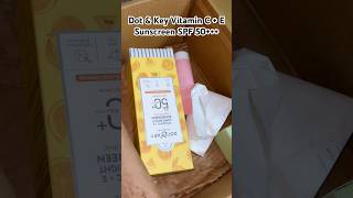 Dot amp Key unboxing skincare skincareproducts sunscreen facewash moisturizer vitaminc bright [upl. by Nunnery280]