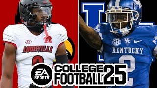 Louisville at Kentucky  Week 14 Simulation EA College Football 25 [upl. by Anitnemelc]