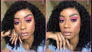 ♡ Poppin Pink Eyeshadow Tutorial ♡ [upl. by Crispen]