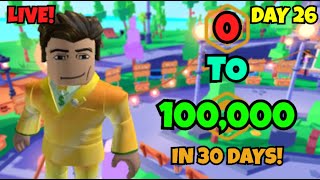 🔴PLS DONATE LIVE  0 To 100000 Robux In 30 Days  Day 26 🔴 [upl. by Indnahc605]