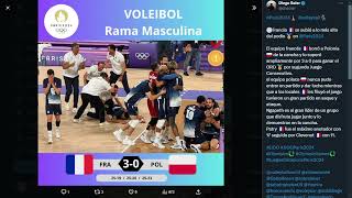 Voleibol Masculino y Femenino Juegos Olímpicos 2024 Bronce Femenino y Francia Bicampeon Olimpico [upl. by Salvucci]