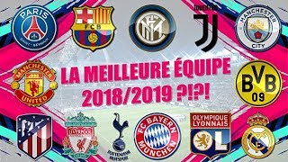 QUELLE EST LA MEILLEURE ÉQUIPE DEUROPE 20182019  QLF8 [upl. by Winslow815]