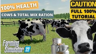 COMPLETE GUIDE TO COWS  TOTAL MIXED RATION amp MINERAL FEED  Farming Simulator 22 cow milk guide [upl. by Aiker903]