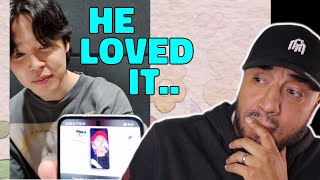 Dad reacts to BTS 방탄소년단 Jimin reacts to quotLove Lettersquot Official MV ARMYs Song For First Time [upl. by Atronna]