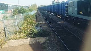 DC Class 60 Diesel Locomotive heading through Whittlesea towards Peterborough [upl. by Siddon175]