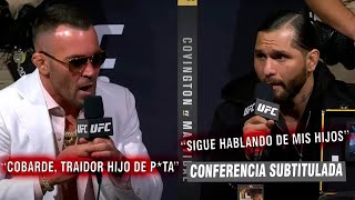 Covington vs Masvidal Rueda de prensa subtitulada  La policía tiene que intervenir  PreUFC 272 [upl. by Chobot]