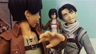 Eren Makes a Mess  Attack On Titan StopMotion Animation [upl. by Ayar690]